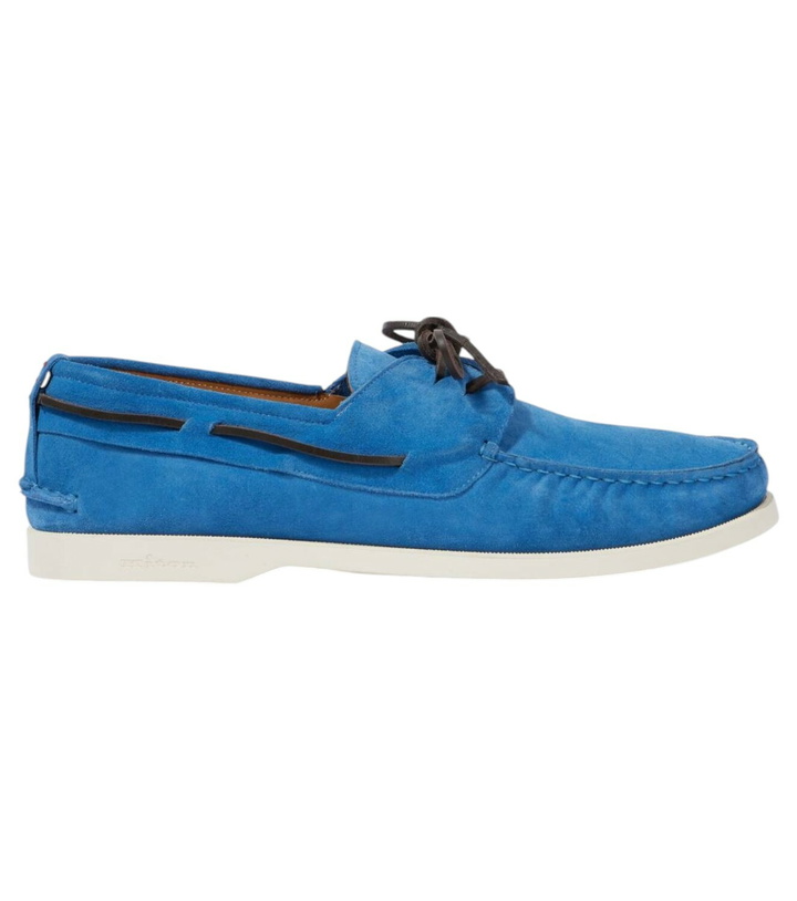 Photo: Kiton Suede boat shoes