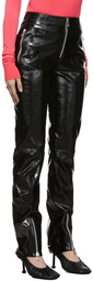 Bottega Veneta Black Nappa Trousers