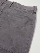 Entire Studios - Task Straight-Leg Stone-Washed Cotton-Canvas Trousers - Gray