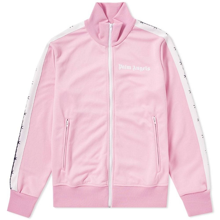 Photo: Palm Angels Taped Track Jacket Pink