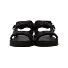 Fendi Black Logo Strap Sandals