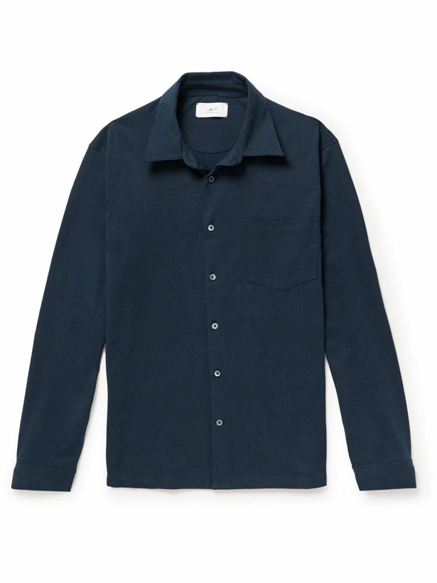 Photo: Mr P. - Organic Cotton-Jersey Shirt - Blue