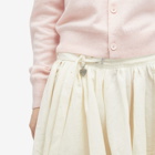 Acne Studios Women's Waterfall Hem Midi Skirt in Warm White