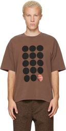 Marni Brown Printed-Logo T-shirt