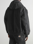 Carhartt WIP - OG Active Rivet Logo-Appliquéd Organic Denim Hooded Jacket - Black