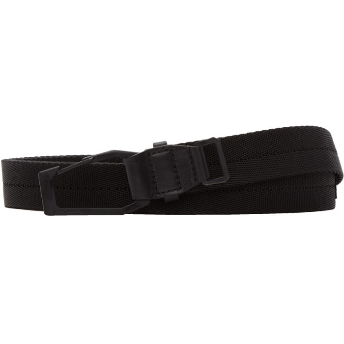 Julius logo-buckle Strap Belt - Black