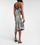 Petar Petrov Alena metallic velvet slip dress