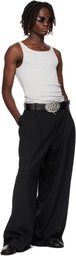 LU'U DAN Black Twisted Snake Cowboy Belt