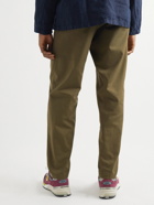 Aspesi - Straight-Leg Pleated Cotton-Gabardine Trousers - Green