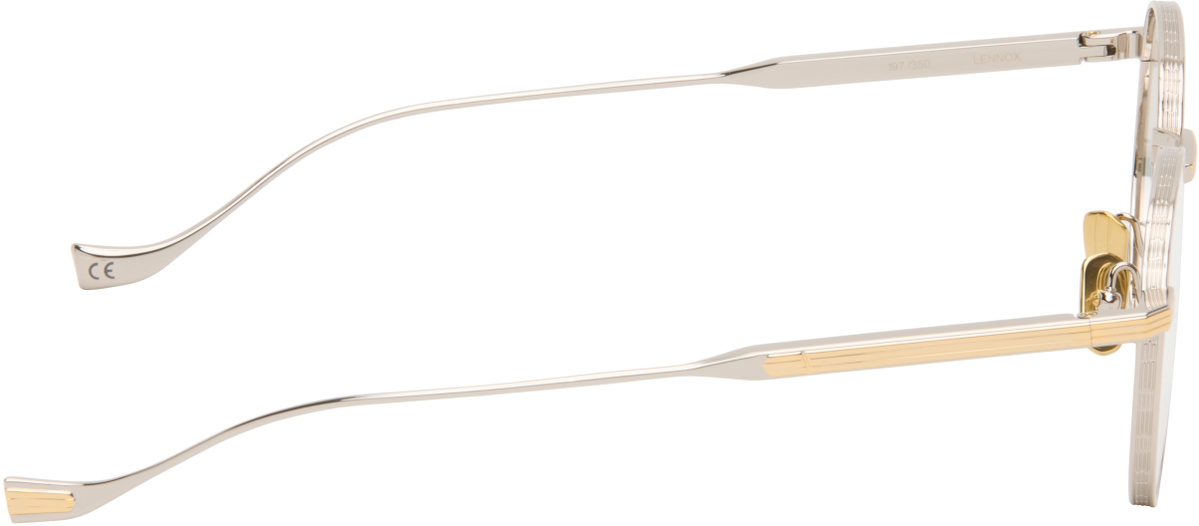 Cutler and Gross Silver & Gold Lennox 1428 Round Optical Glasses