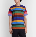 Comme des Garçons SHIRT - Striped Cotton-Jersey T-Shirt - Multi