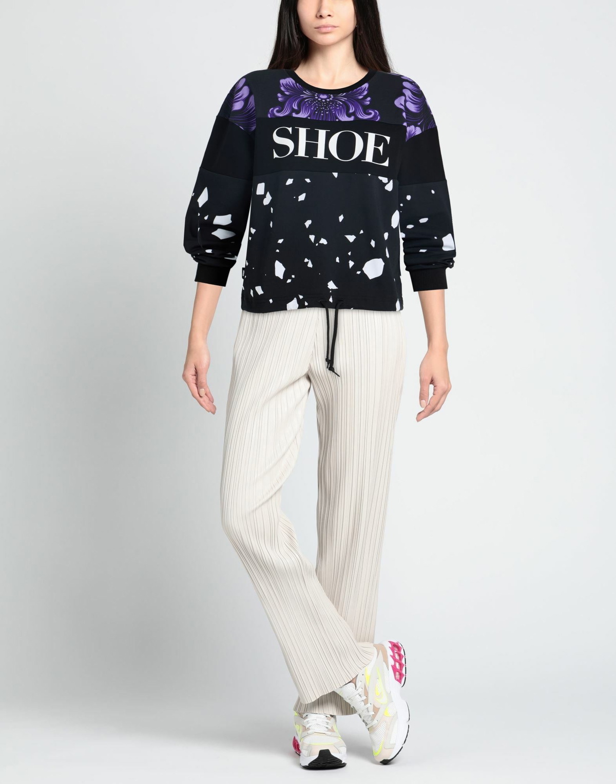 Shoe Womens Sweatshirt in Black