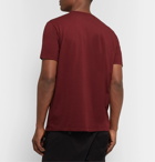 Hartford - Printed Cotton-Jersey T-Shirt - Burgundy