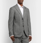 Lardini - Slim-Fit Puppytooth Wool Suit Jacket - Black
