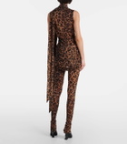 Blumarine Leopard-printed jersey leggings