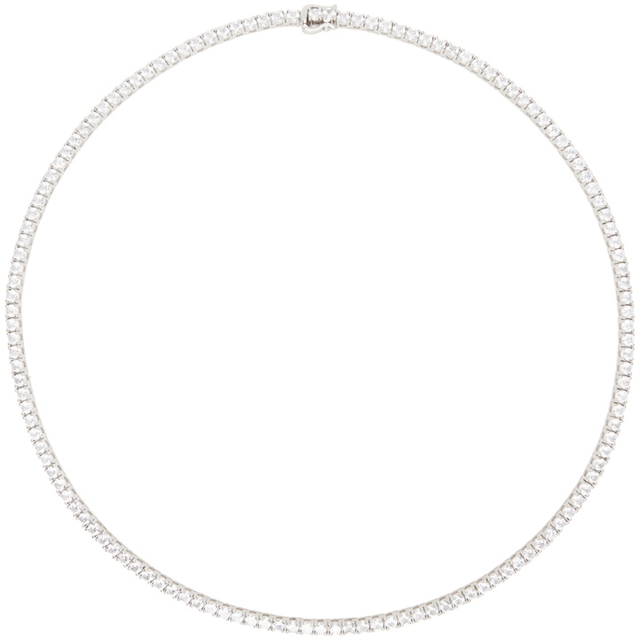 Photo: Hatton Labs Silver & White Tennis Necklace