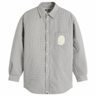 A Bathing Ape Women's Check Padded Shirt Jacket in Gray 