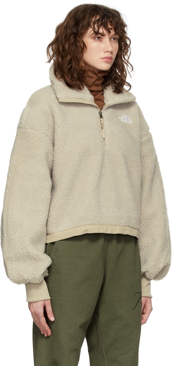 The North Face Taupe Platte Sherpa Quarter-Zip Jacket The North Face