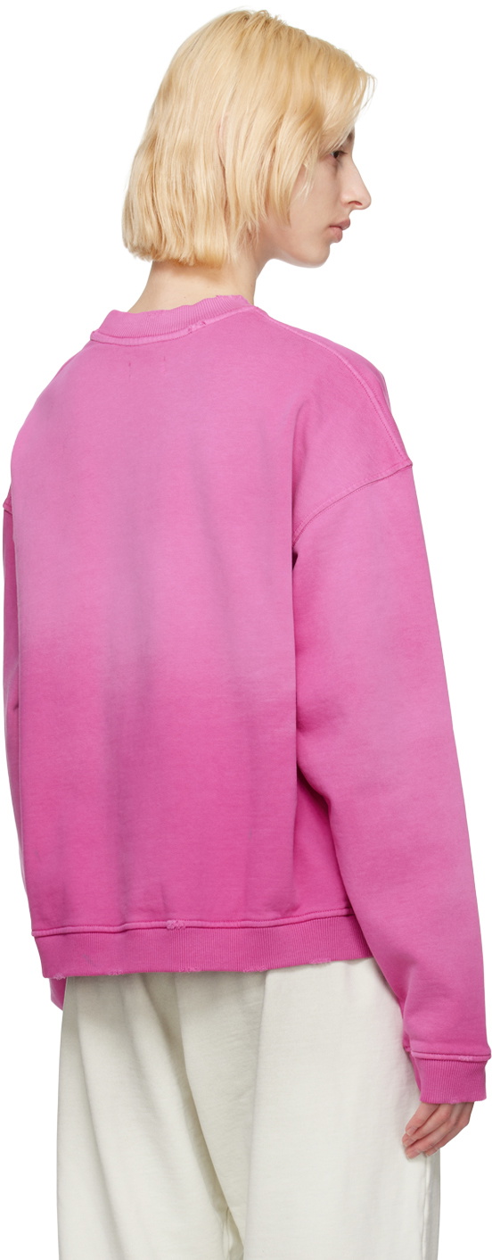 GUESS USA Pink Distressed Sweatshirt