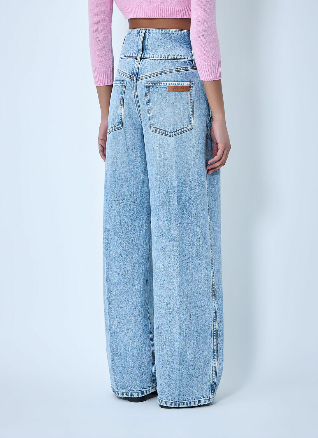 Sportmax Wide-Leg Denim Trousers