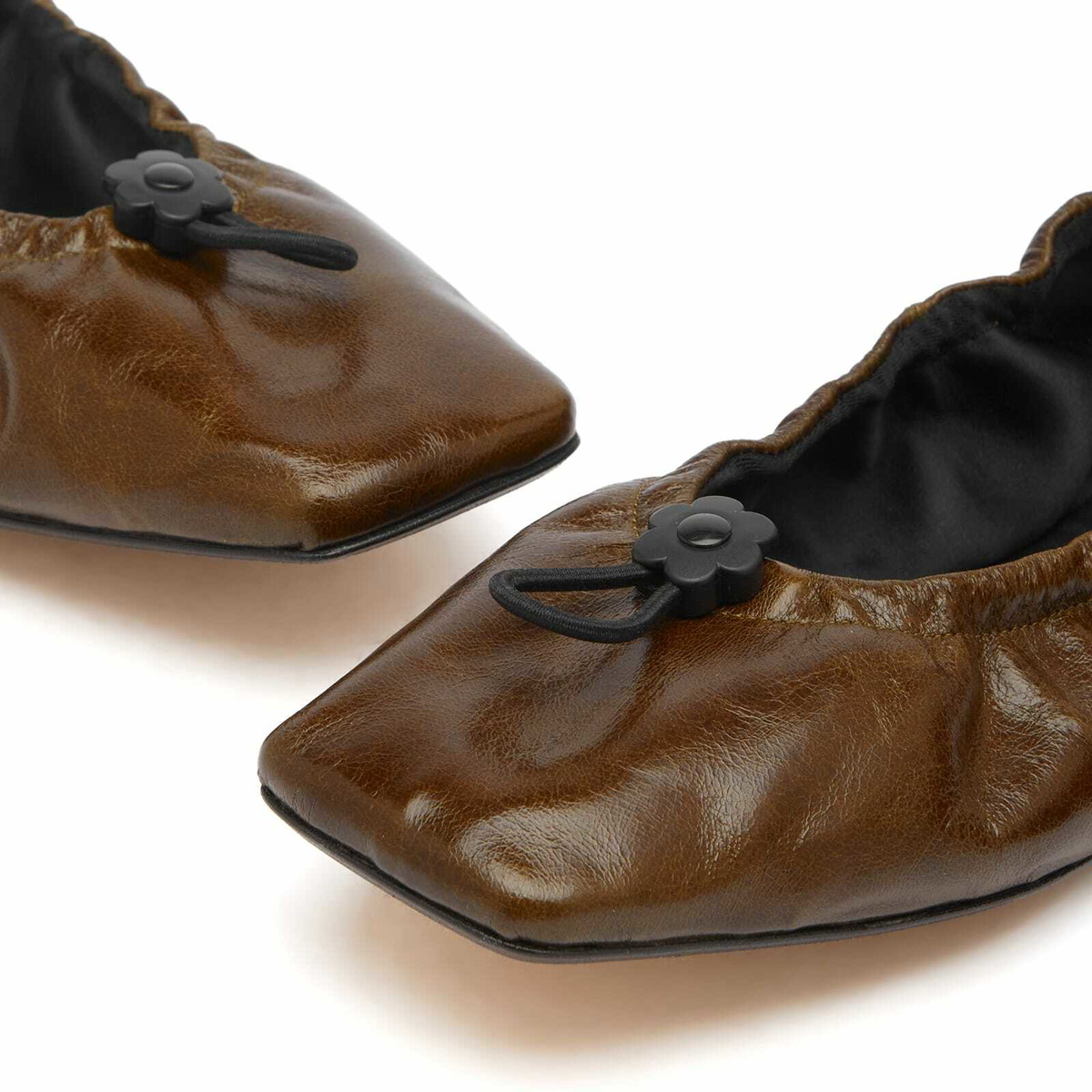 Cecilie Bahnsen Women's Orbella Ballerina Shoe in Olive