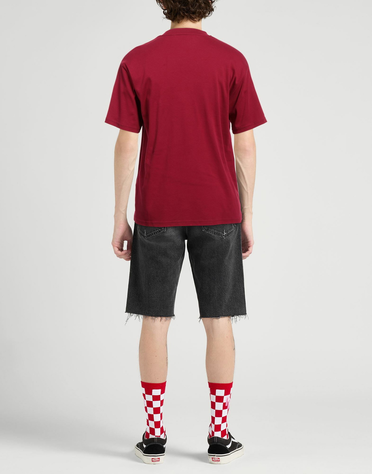 Gcds Mens T-shirt Burgundy