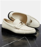 Jimmy Choo Addie logo leather loafers