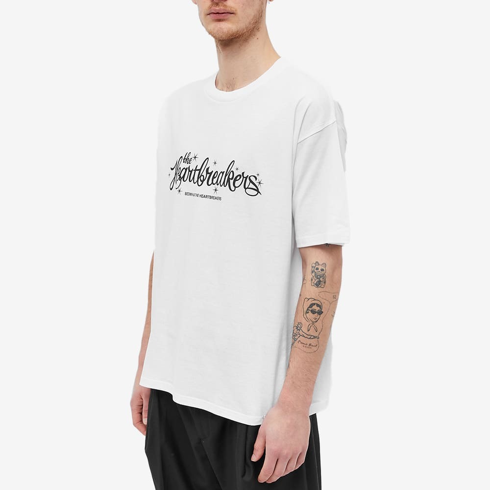 Bedwin & The Heartbreakers Men's Jared Script Logo T-Shirt in White ...