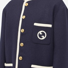 Gucci Men's Twinsberg Runway Jacket in Dark Blue