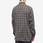 Oliver Spencer Men's Check Brook Button Down Shirt in Charcoal Check