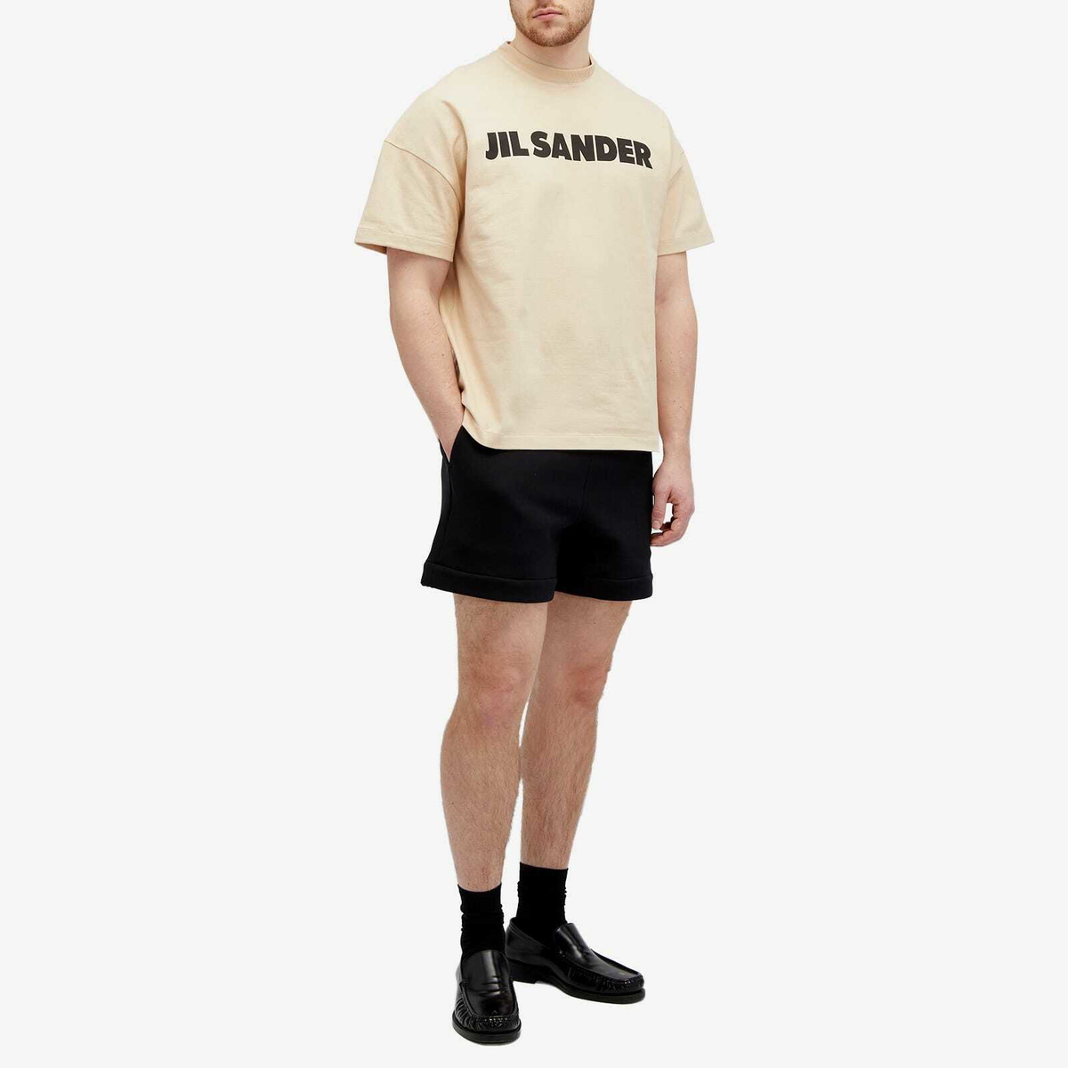 【JIL SANDER】Jil Sander Logo T-Shirt Dark Sand Jil Sander - Logo T-Shirt in Beige – Stoy