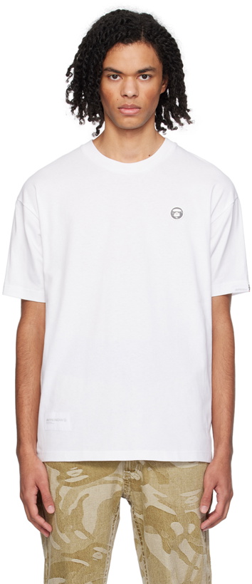 Photo: AAPE by A Bathing Ape White Patch T-Shirt