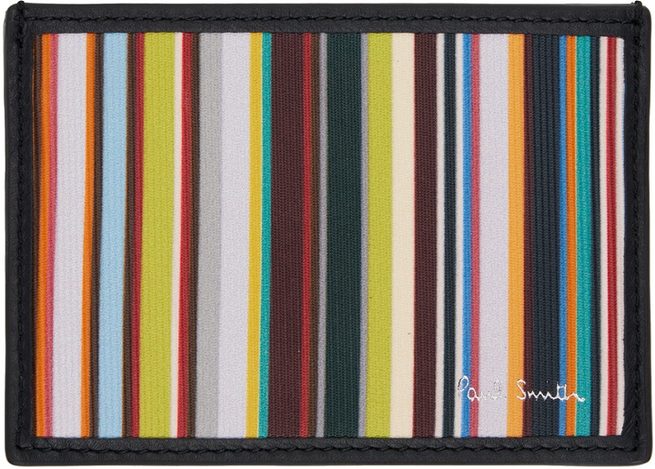 Photo: Paul Smith Multicolor Signature Stripe Card Holder