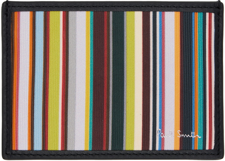 Photo: Paul Smith Multicolor Signature Stripe Card Holder