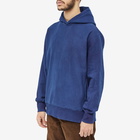 Blue Blue Japan Men's Hand Dyed Hoody in Indigo