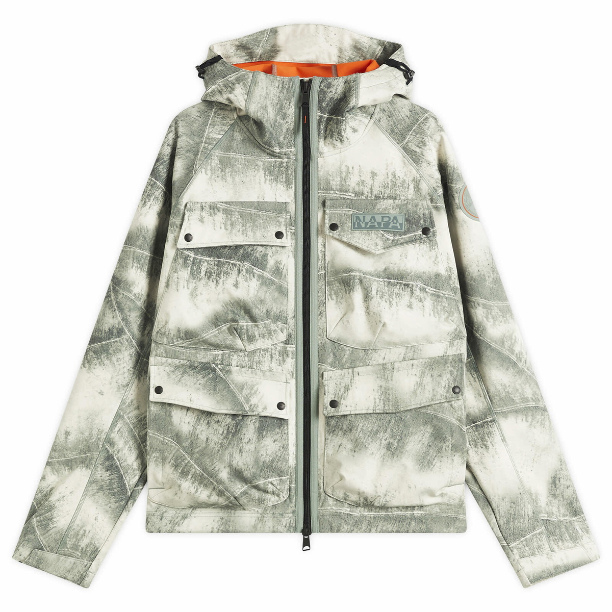 Napapijri Men's Multi Pocket Soft Shell Jacket in Aop Fcp