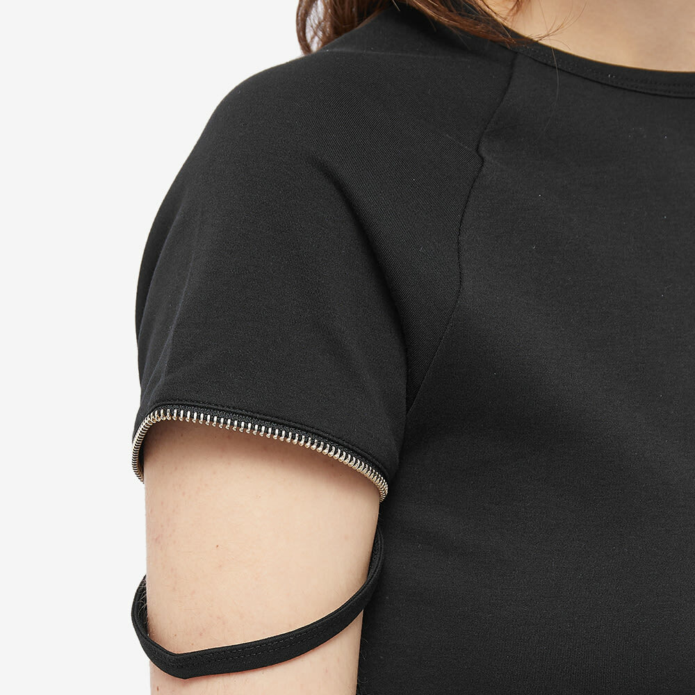 helmut lang zip crew neck tee