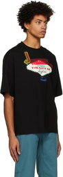 Lanvin Black Oversized Printed T-Shirt