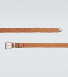 Brunello Cucinelli Braided suede belt