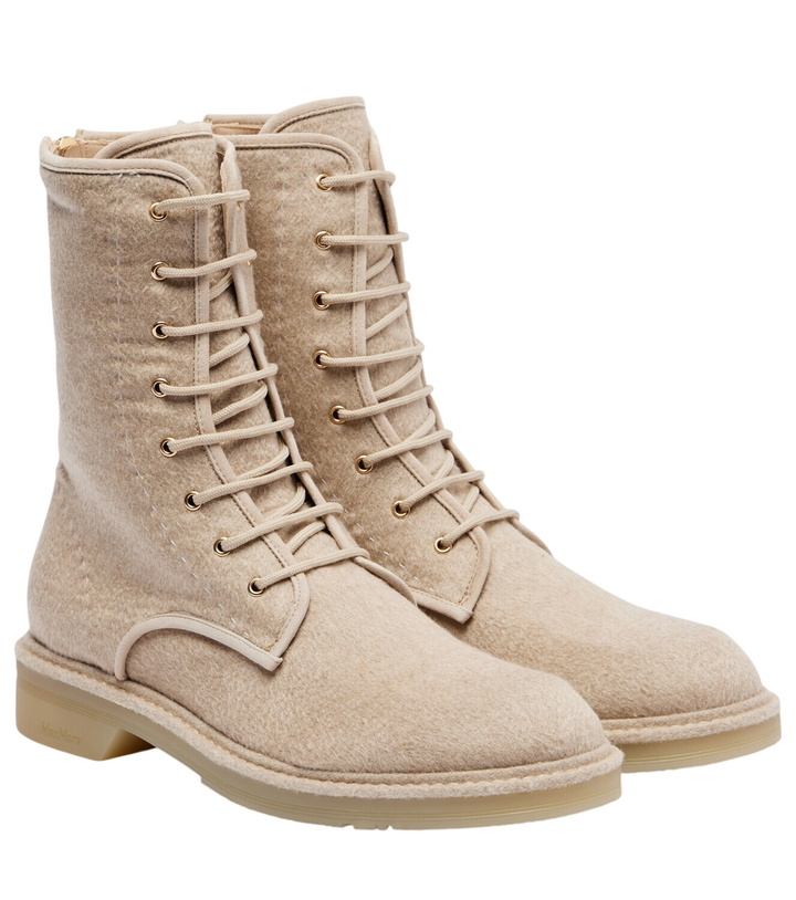 Photo: Max Mara Baker cashmere combat boots