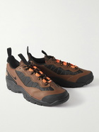 Nike - ACG Air Mada Rubber-Trimmed Leather and Mesh Hiking Sneakers - Brown