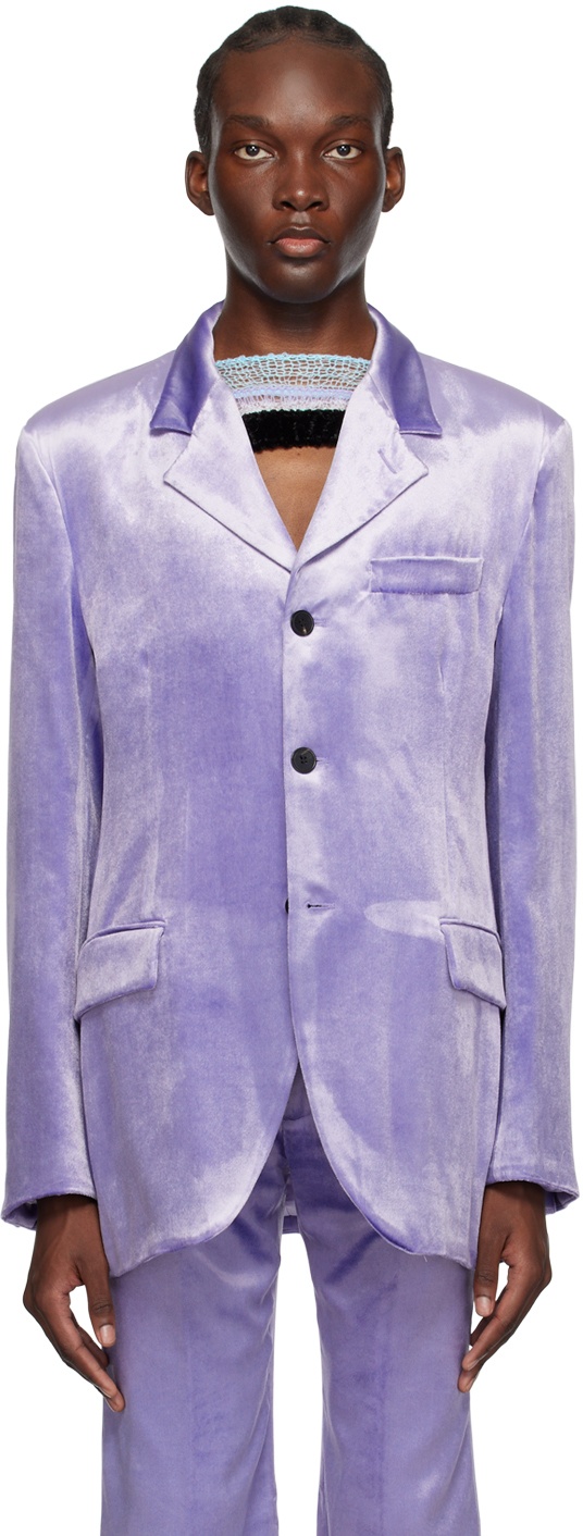 Photo: Marni Purple Single-Breasted Blazer