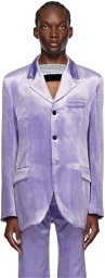 Marni Purple Single-Breasted Blazer