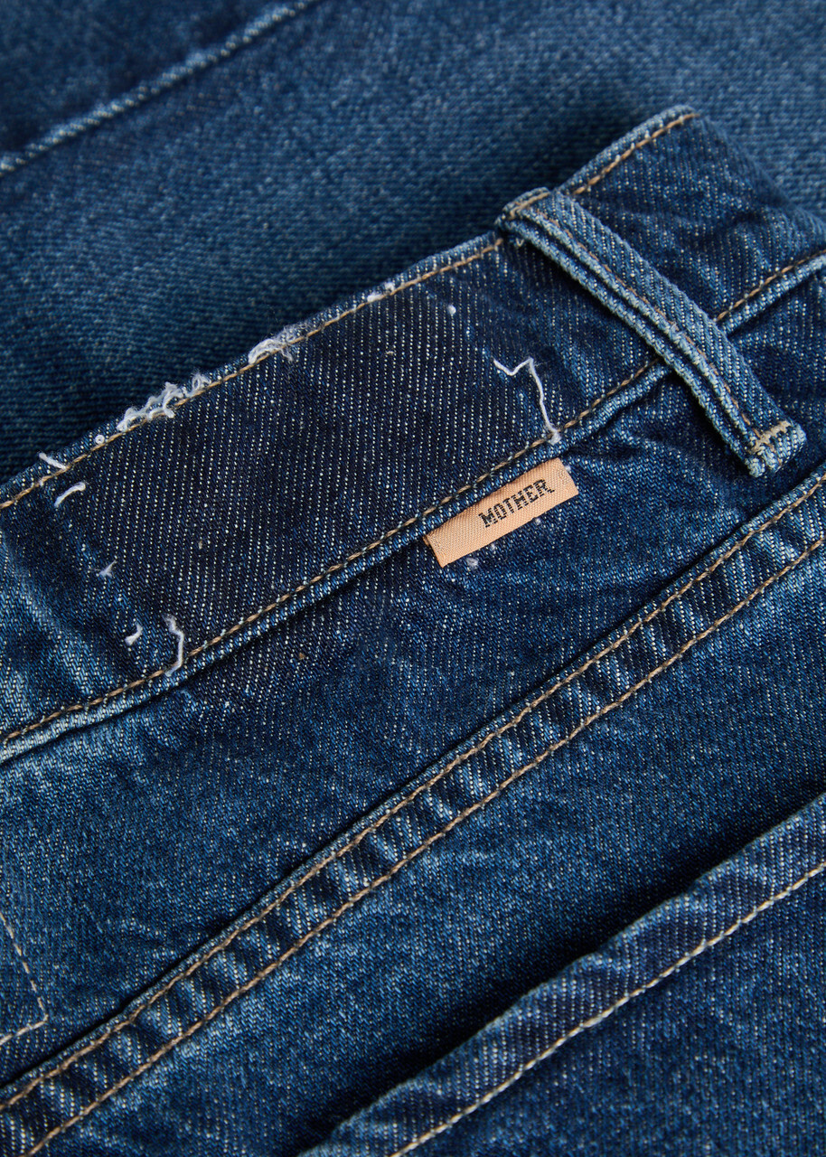 Mother The Half-pipe Bermuda Denim Shorts Blue