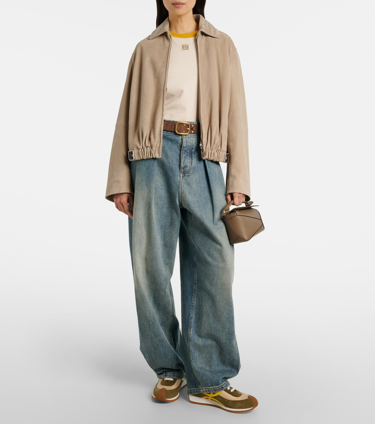 Loewe Puzzle Edge Mini leather tote bag