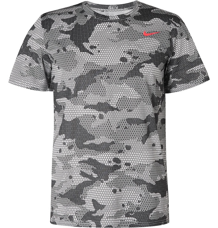 Photo: Nike Training - Legend Camouflage-Print Dri-FIT T-Shirt - White