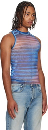 Jean Paul Gaultier Blue 'The Air' Tank Top
