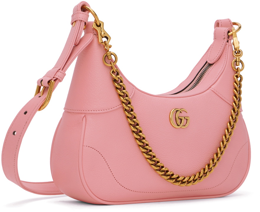Gucci Pink Small Double G Aphrodite Shoulder Bag Gucci