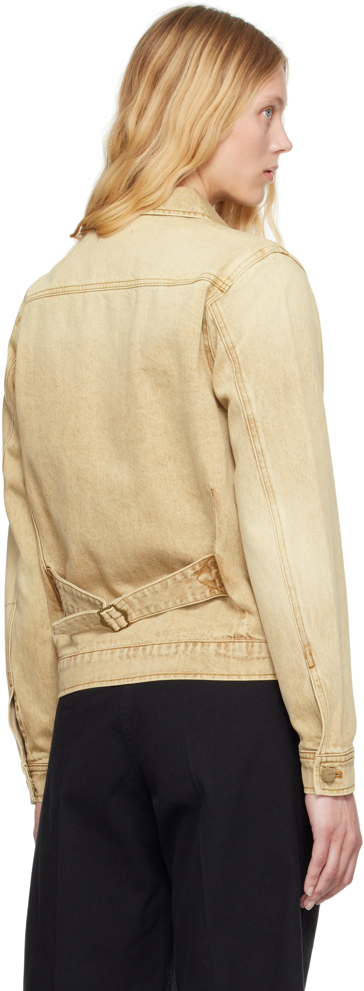 Carter Young Beige David Denim Jacket