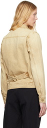 Carter Young Beige David Denim Jacket